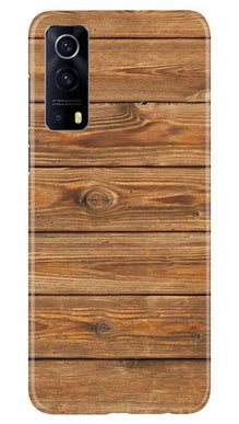 Wooden Look Mobile Back Case for Vivo iQOO Z3 5G  (Design - 113)