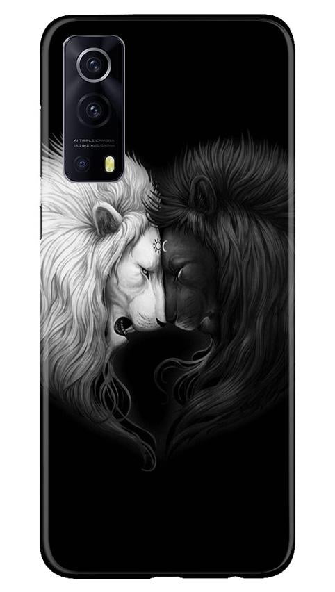 Dark White Lion Case for Vivo iQOO Z3 5G  (Design - 140)