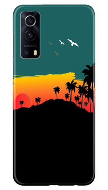 Sky Trees Mobile Back Case for Vivo iQOO Z3 5G (Design - 191)