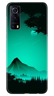 Moon Mountain Mobile Back Case for Vivo iQOO Z3 5G (Design - 204)