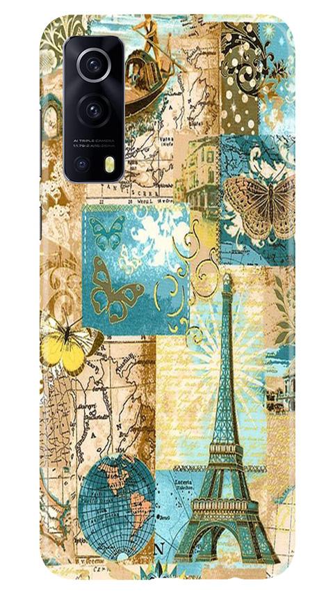 Travel Eiffel Tower Case for Vivo iQOO Z3 5G (Design No. 206)