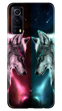Wolf fight Mobile Back Case for Vivo iQOO Z3 5G (Design - 221)