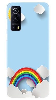 Rainbow Mobile Back Case for Vivo iQOO Z3 5G (Design - 225)