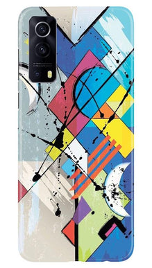 Modern Art Mobile Back Case for Vivo iQOO Z3 5G (Design - 235)