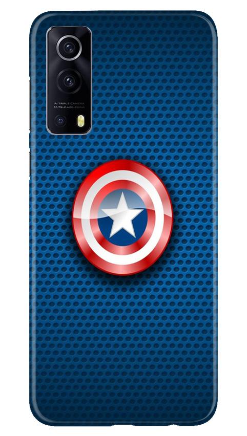 Captain America Shield Case for Vivo iQOO Z3 5G (Design No. 253)