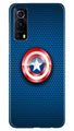 Captain America Shield Case for Vivo iQOO Z3 5G (Design No. 253)