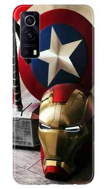 Ironman Captain America Mobile Back Case for Vivo iQOO Z3 5G (Design - 254)