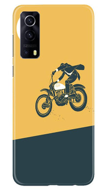 Bike Lovers Mobile Back Case for Vivo iQOO Z3 5G (Design - 256)