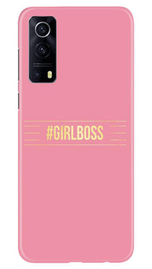 Girl Boss Pink Mobile Back Case for Vivo iQOO Z3 5G (Design - 263)