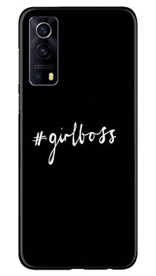 #GirlBoss Mobile Back Case for Vivo iQOO Z3 5G (Design - 266)