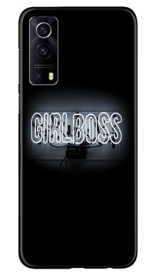 Girl Boss Black Mobile Back Case for Vivo iQOO Z3 5G (Design - 268)