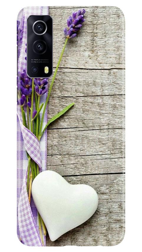 White Heart Case for Vivo iQOO Z3 5G (Design No. 298)