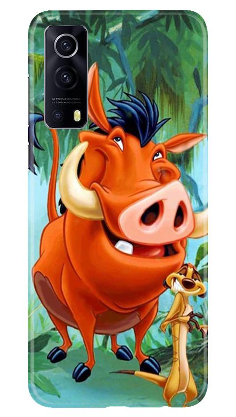 Timon and Pumbaa Mobile Back Case for Vivo iQOO Z3 5G (Design - 305)