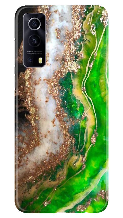 Marble Texture Mobile Back Case for Vivo iQOO Z3 5G (Design - 307)