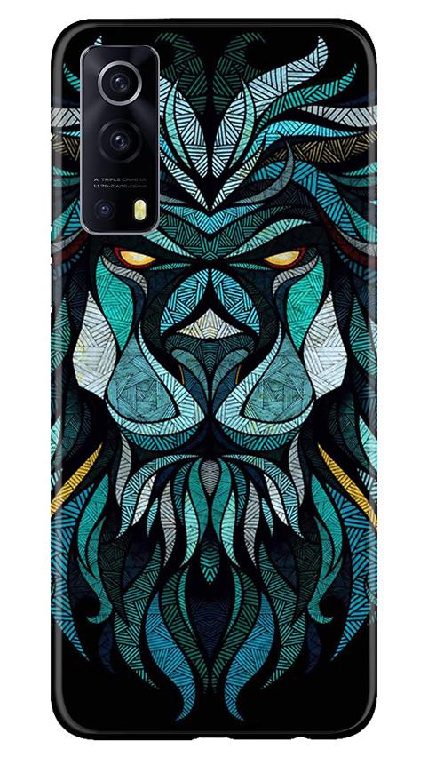 Lion Mobile Back Case for Vivo iQOO Z3 5G (Design - 314)