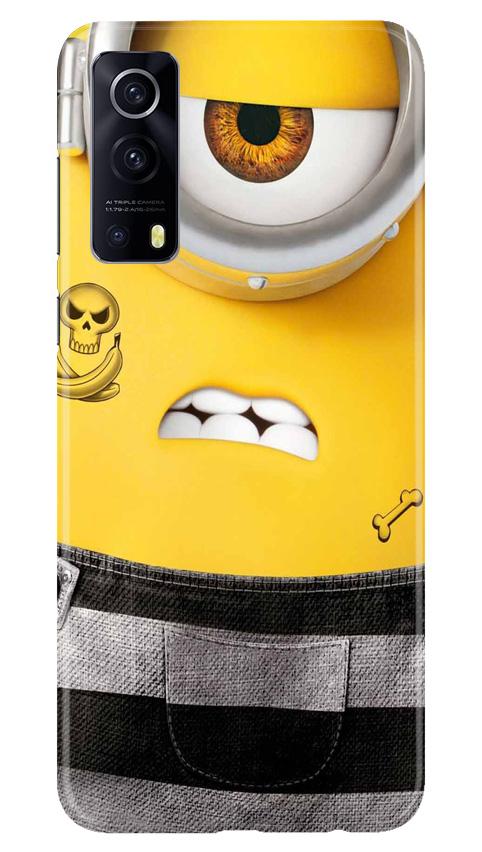 Minion Mobile Back Case for Vivo iQOO Z3 5G (Design - 324)