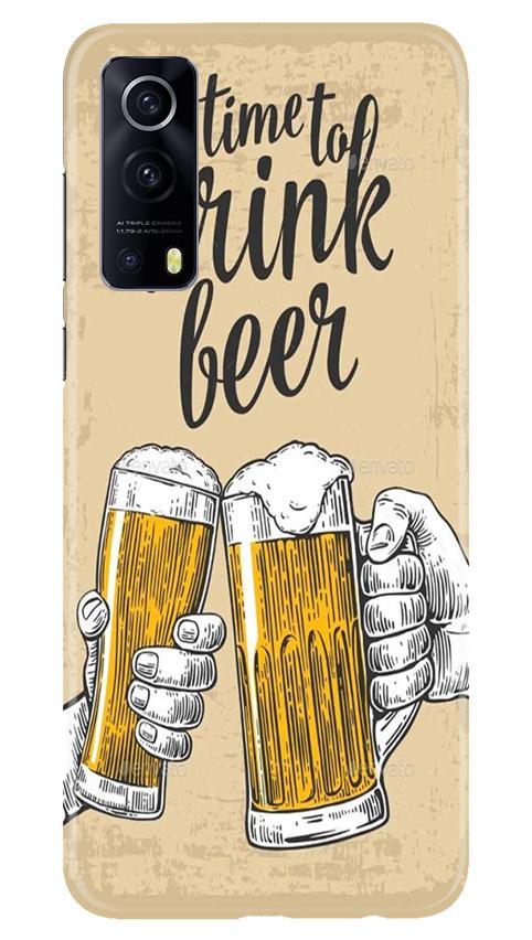 Drink Beer Mobile Back Case for Vivo iQOO Z3 5G (Design - 328)