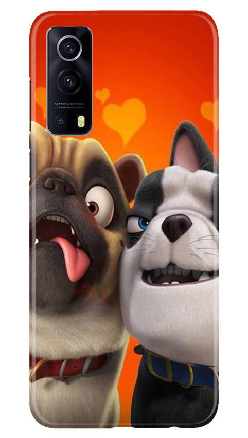 Dog Puppy Mobile Back Case for Vivo iQOO Z3 5G (Design - 350)