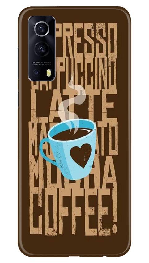 Love Coffee Mobile Back Case for Vivo iQOO Z3 5G (Design - 351)