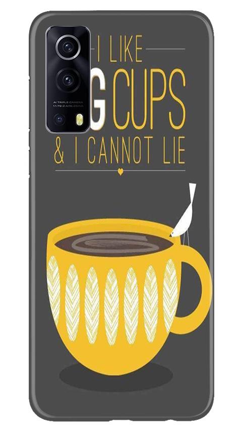Big Cups Coffee Mobile Back Case for Vivo iQOO Z3 5G (Design - 352)