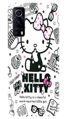 Hello Kitty Mobile Back Case for Vivo iQOO Z3 5G (Design - 361)