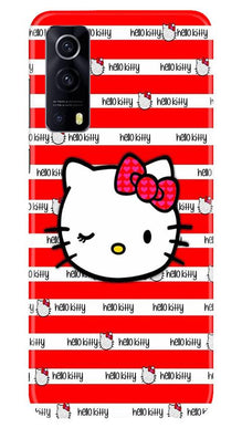 Hello Kitty Mobile Back Case for Vivo iQOO Z3 5G (Design - 364)