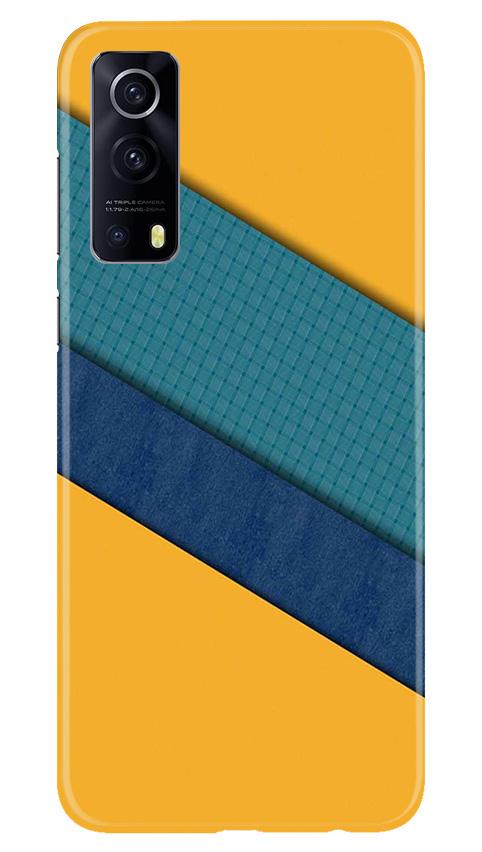Diagonal Pattern Mobile Back Case for Vivo iQOO Z3 5G (Design - 370)