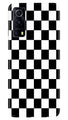 Black White Boxes Mobile Back Case for Vivo iQOO Z3 5G (Design - 372)