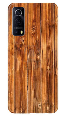 Wooden Texture Mobile Back Case for Vivo iQOO Z3 5G (Design - 376)
