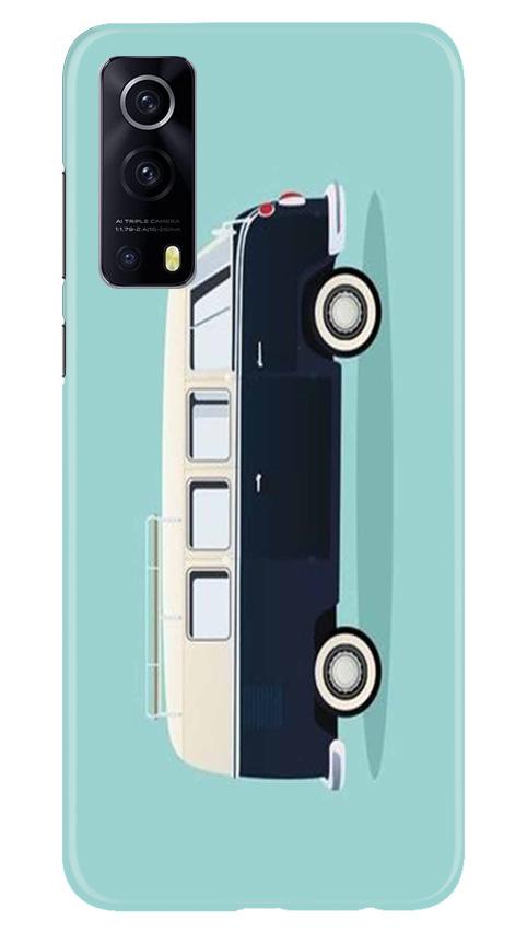 Travel Bus Mobile Back Case for Vivo iQOO Z3 5G (Design - 379)