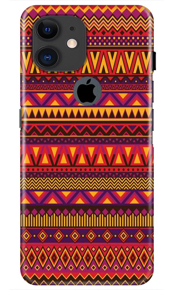 Zigzag line pattern2 Case for iPhone 11 Logo Cut