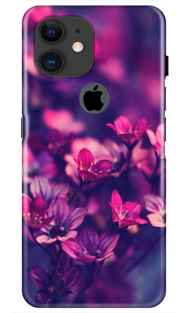 flowers Case for iPhone 11 Logo Cut