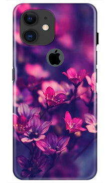 flowers Mobile Back Case for iPhone 11 Logo Cut (Design - 25)