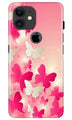 White Pick Butterflies Case for iPhone 11 Logo Cut