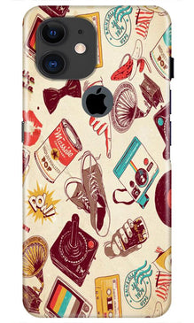Vintage Mobile Back Case for iPhone 11 Logo Cut (Design - 35)