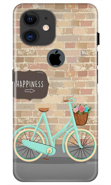 Happiness Mobile Back Case for iPhone 11 Logo Cut (Design - 53)