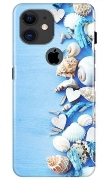 Sea Shells2 Mobile Back Case for iPhone 11 Logo Cut (Design - 64)