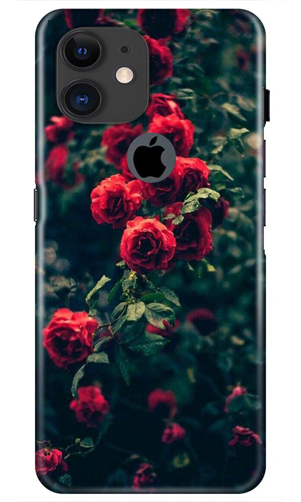 Red Rose Case for iPhone 11 Logo Cut
