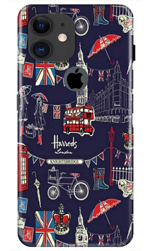 Love London Mobile Back Case for iPhone 11 Logo Cut (Design - 75)