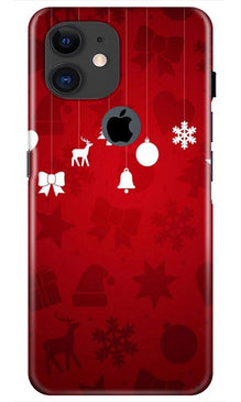 Christmas Mobile Back Case for iPhone 11 Logo Cut (Design - 78)