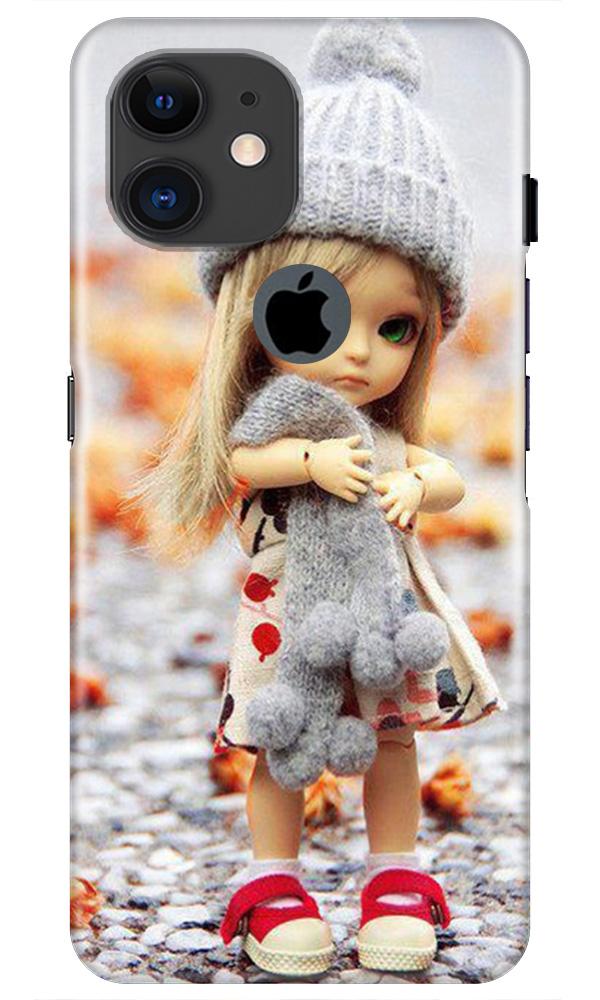 Cute Doll Case for iPhone 11 Logo Cut
