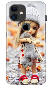 Cute Doll Mobile Back Case for iPhone 11 Logo Cut (Design - 93)