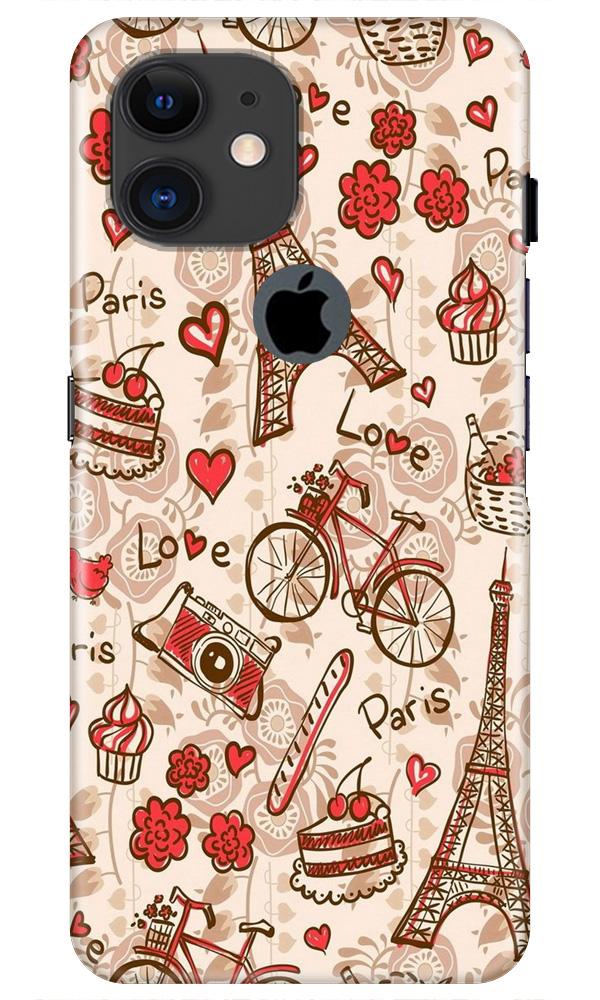 Love Paris Case for iPhone 11 Logo Cut(Design - 103)