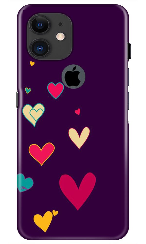 Purple Background Case for iPhone 11 Logo Cut(Design - 107)