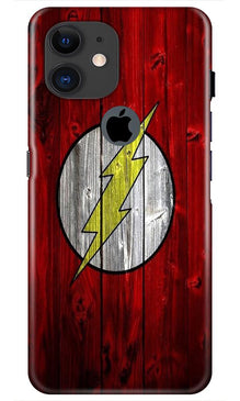 Flash Superhero Mobile Back Case for iPhone 11 Logo Cut  (Design - 116)