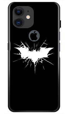 Batman Superhero Mobile Back Case for iPhone 11 Logo Cut  (Design - 119)