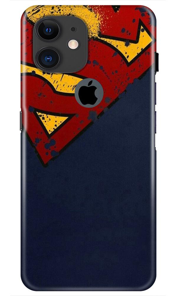 Superman Superhero Case for iPhone 11 Logo Cut  (Design - 125)