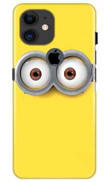 Minions Mobile Back Case for iPhone 11 Logo Cut  (Design - 128)