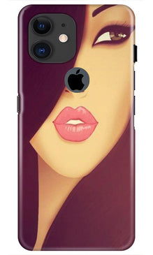 Girlish Mobile Back Case for iPhone 11 Logo Cut  (Design - 130)