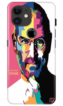 Steve Jobs Mobile Back Case for iPhone 11 Logo Cut  (Design - 132)